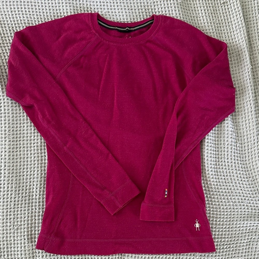 Smartwool Fuchsia Long Sleeve Shirt / Base Layer